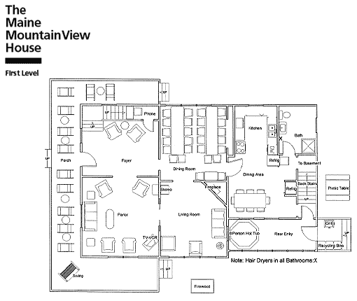 The Maine Mountainview House Floorplan